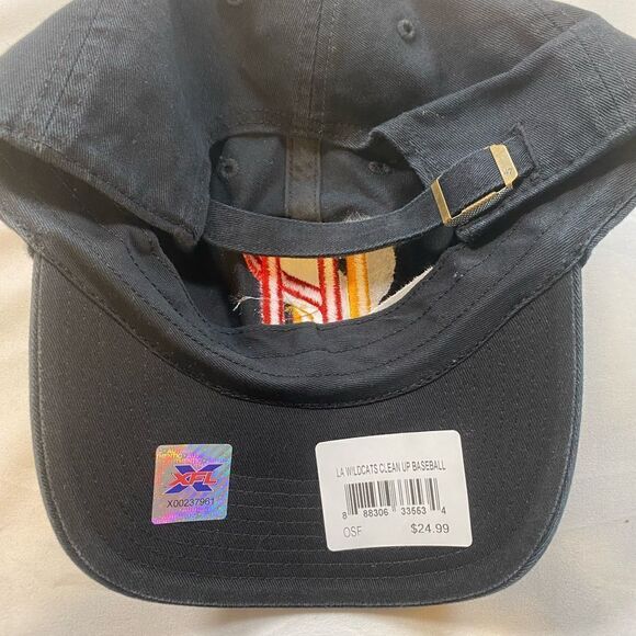 NWT ‘47 Los Angeles LA Wildcats XFL Football Black Adjustable Baseball Cap - Picture 5 of 6